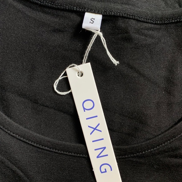 NWT BEAUTIFUL TUNIC-TOP SHORT SLEEVES , BLACK - Picture 5 of 6